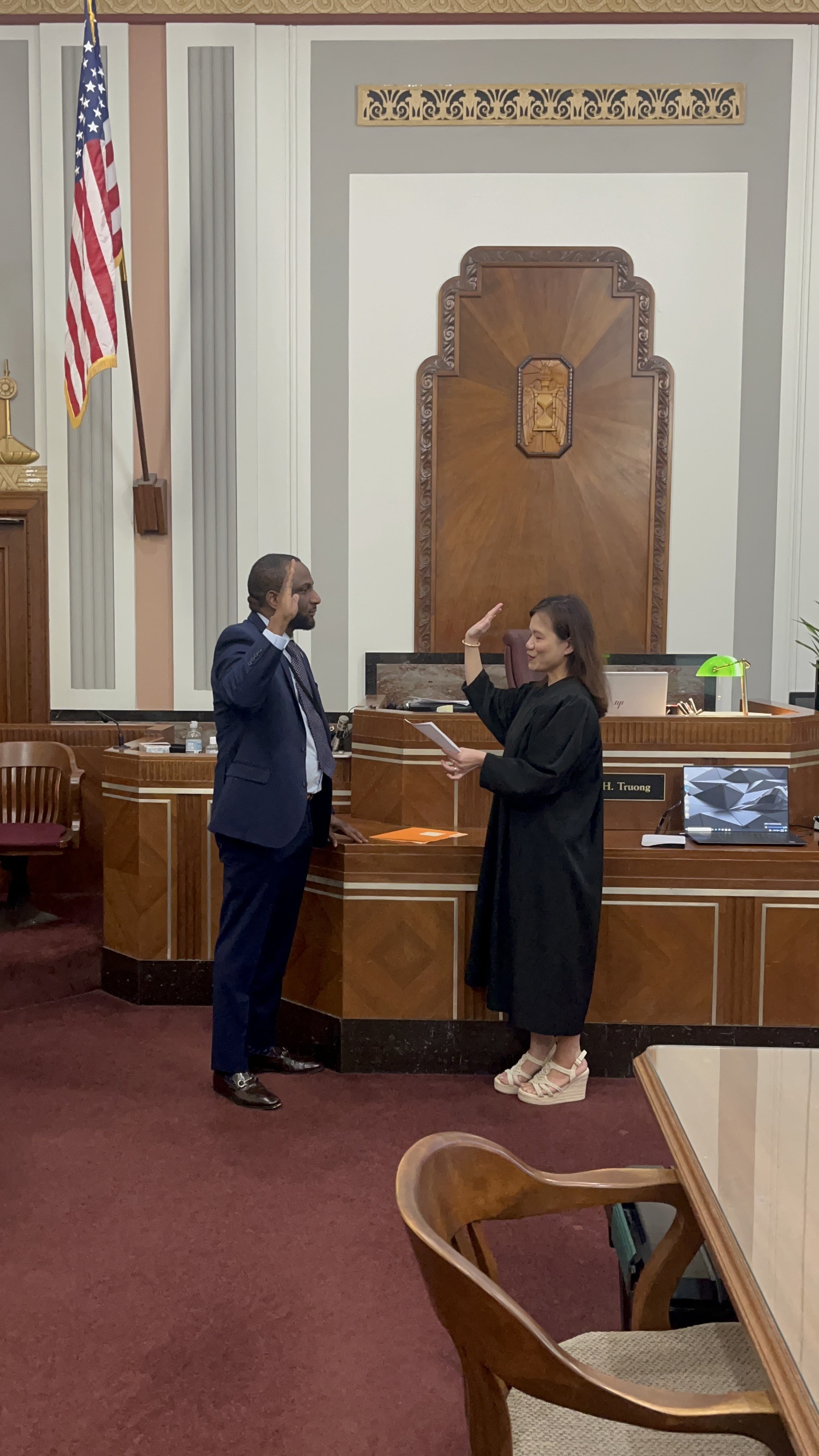 Commissioner Lowe Official Swear-In on April 7, 2025